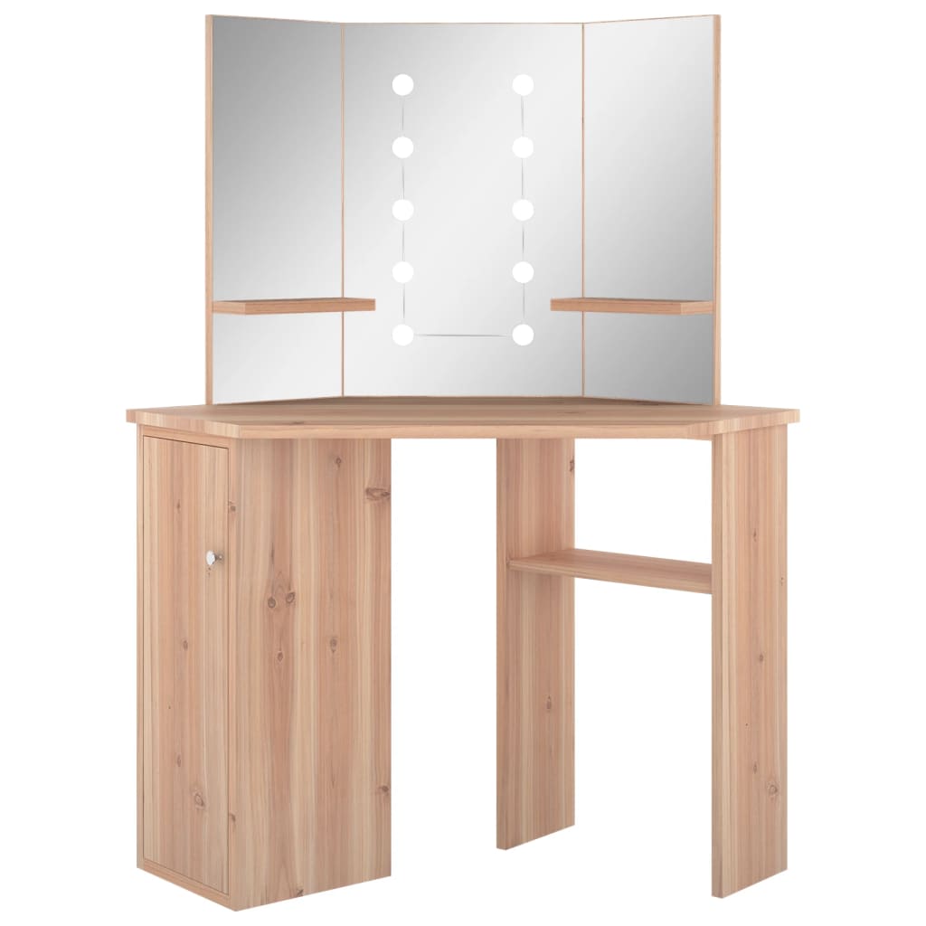 Hoekkaptafel Met Led 111X54X141,5 Cm Kleurig
