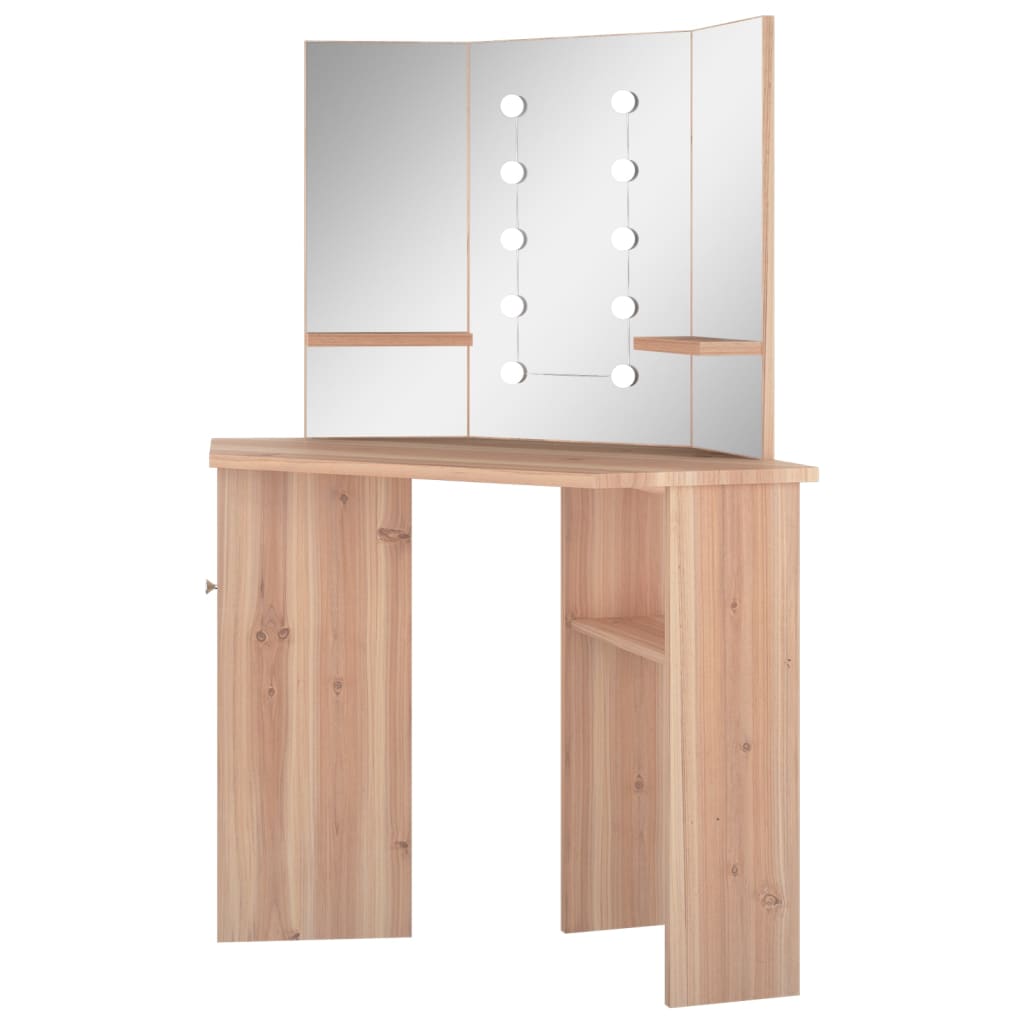 Hoekkaptafel Met Led 111X54X141,5 Cm Kleurig