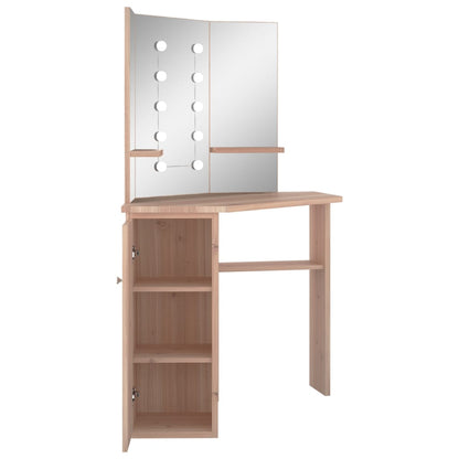 Hoekkaptafel Met Led 111X54X141,5 Cm Kleurig