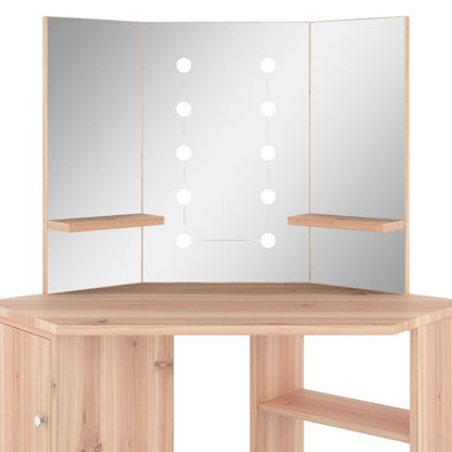Hoekkaptafel Met Led 111X54X141,5 Cm Kleurig