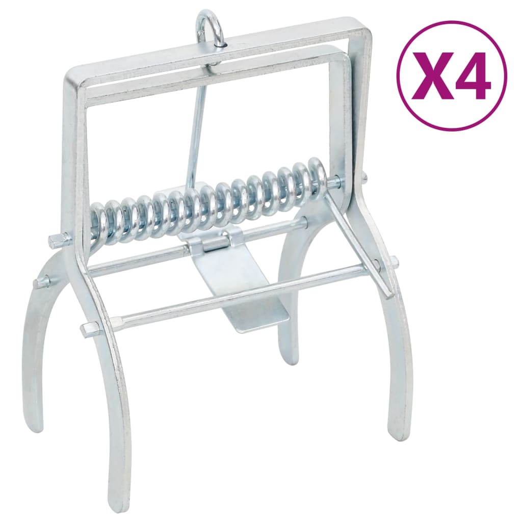 Mollenvallen Gegalvaniseerd Staal Zilverkleurig