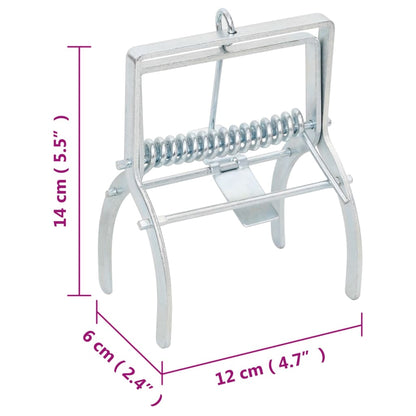 Mollenvallen Gegalvaniseerd Staal Zilverkleurig