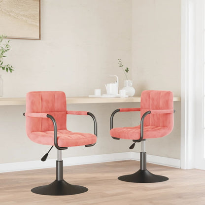 Eetkamerstoelen Draaibaar Fluweel