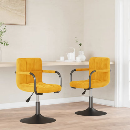 Eetkamerstoelen Draaibaar Fluweel