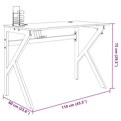 Gamingbureau Met K-Vormige Poten