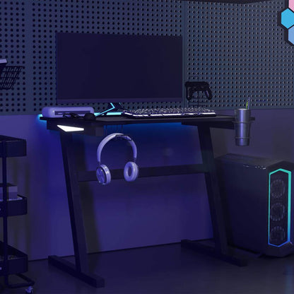 Gamingbureau Met Z-Vormige Poten Led