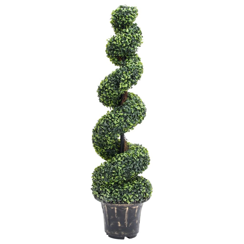 Kunstplant Met Pot Buxus Spiraal 89 Cm Groen