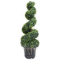 Kunstplant Met Pot Buxus Spiraal 89 Cm Groen