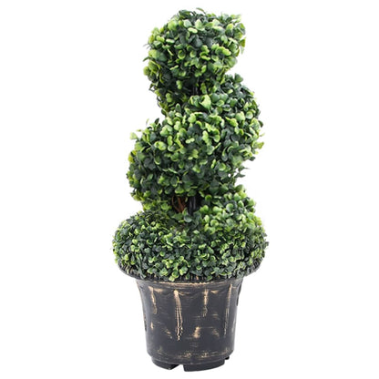 Kunstplant Met Pot Buxus Spiraal 89 Cm Groen