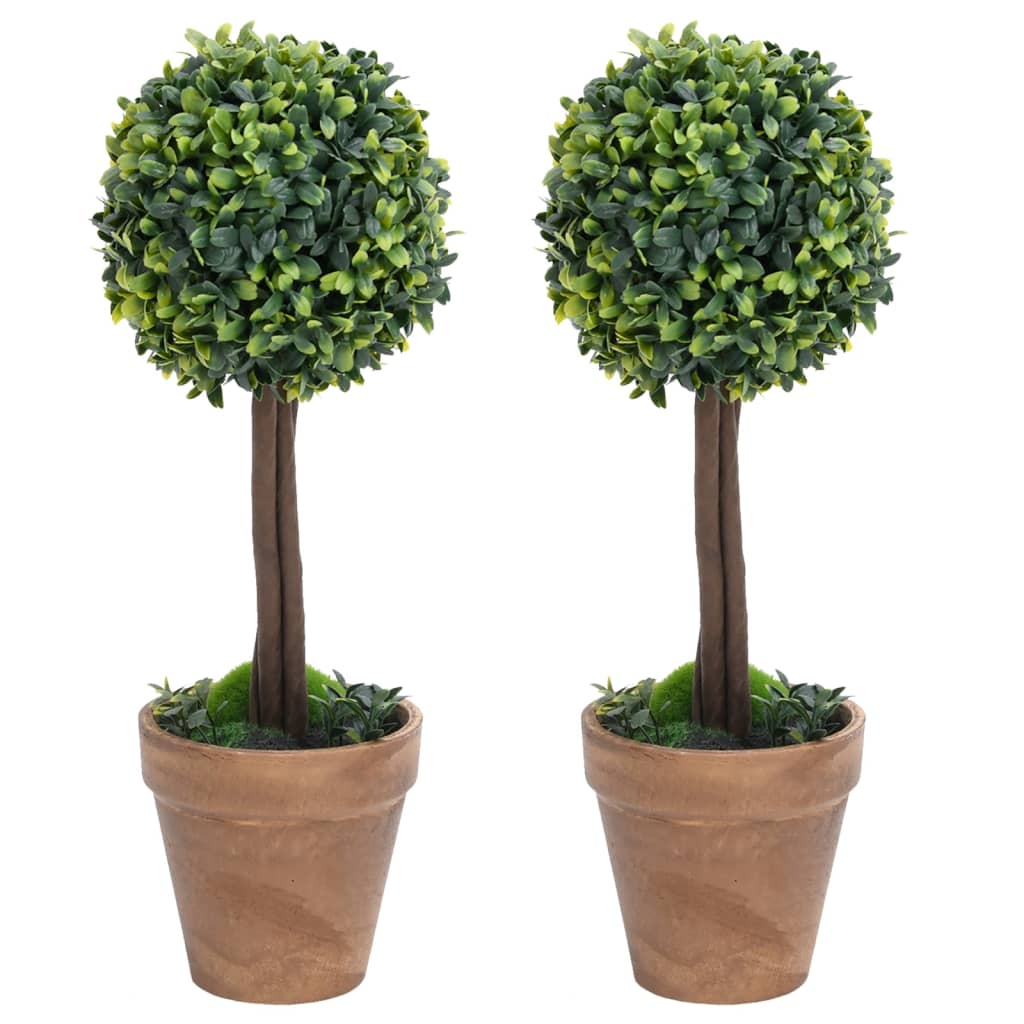 Kunstplanten Met Pot Buxus Bolvorming 56 Cm Groen