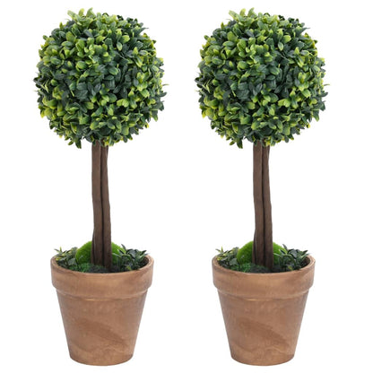 Kunstplanten Met Pot Buxus Bolvorming 56 Cm Groen