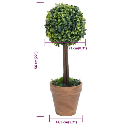 Kunstplanten Met Pot Buxus Bolvorming 56 Cm Groen