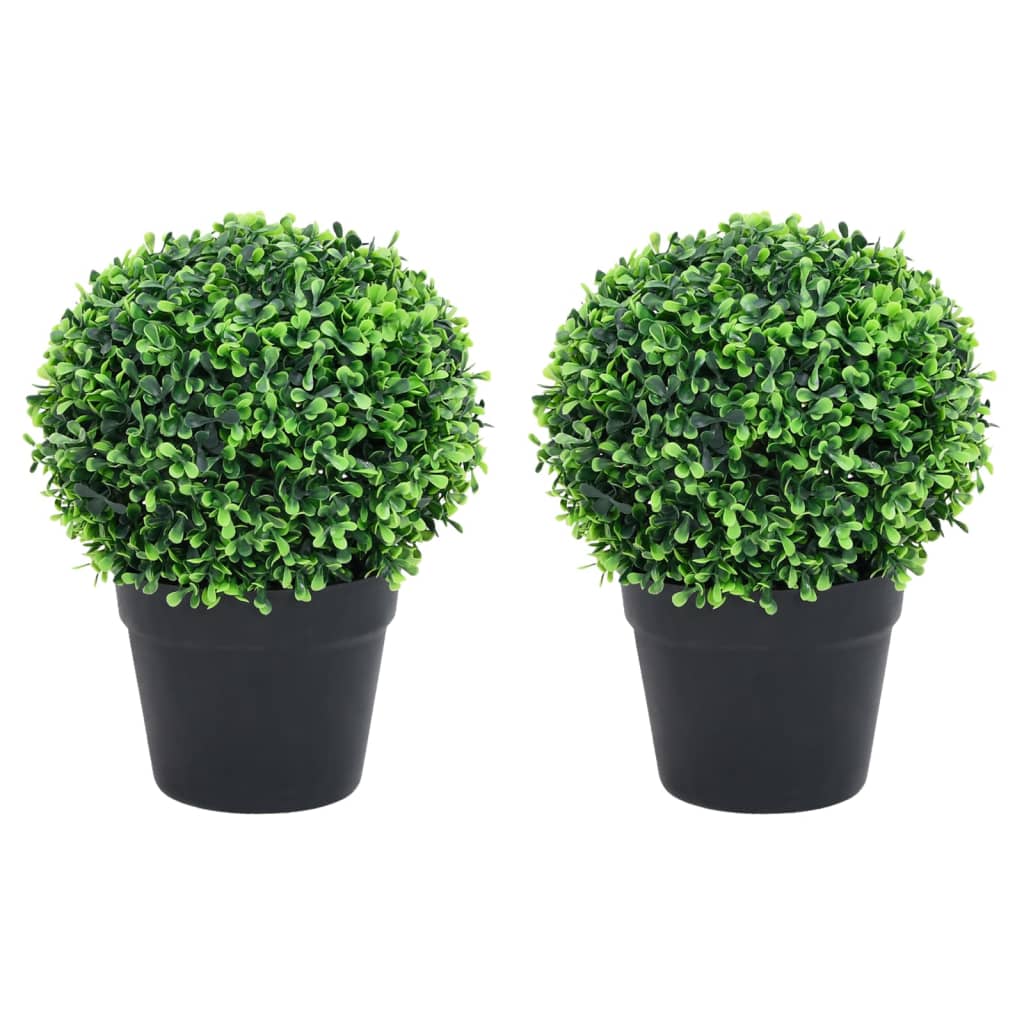 Kunstplanten Met Pot Buxus Bolvorming 32 Cm Groen