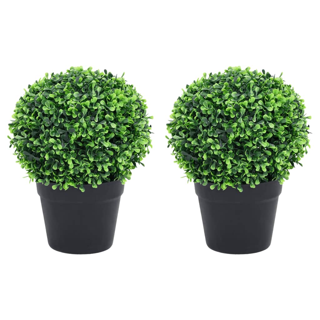 Kunstplanten Met Pot Buxus Bolvorming 32 Cm Groen
