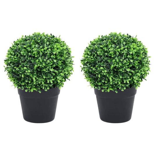 Kunstplanten Met Pot Buxus Bolvorming 32 Cm Groen