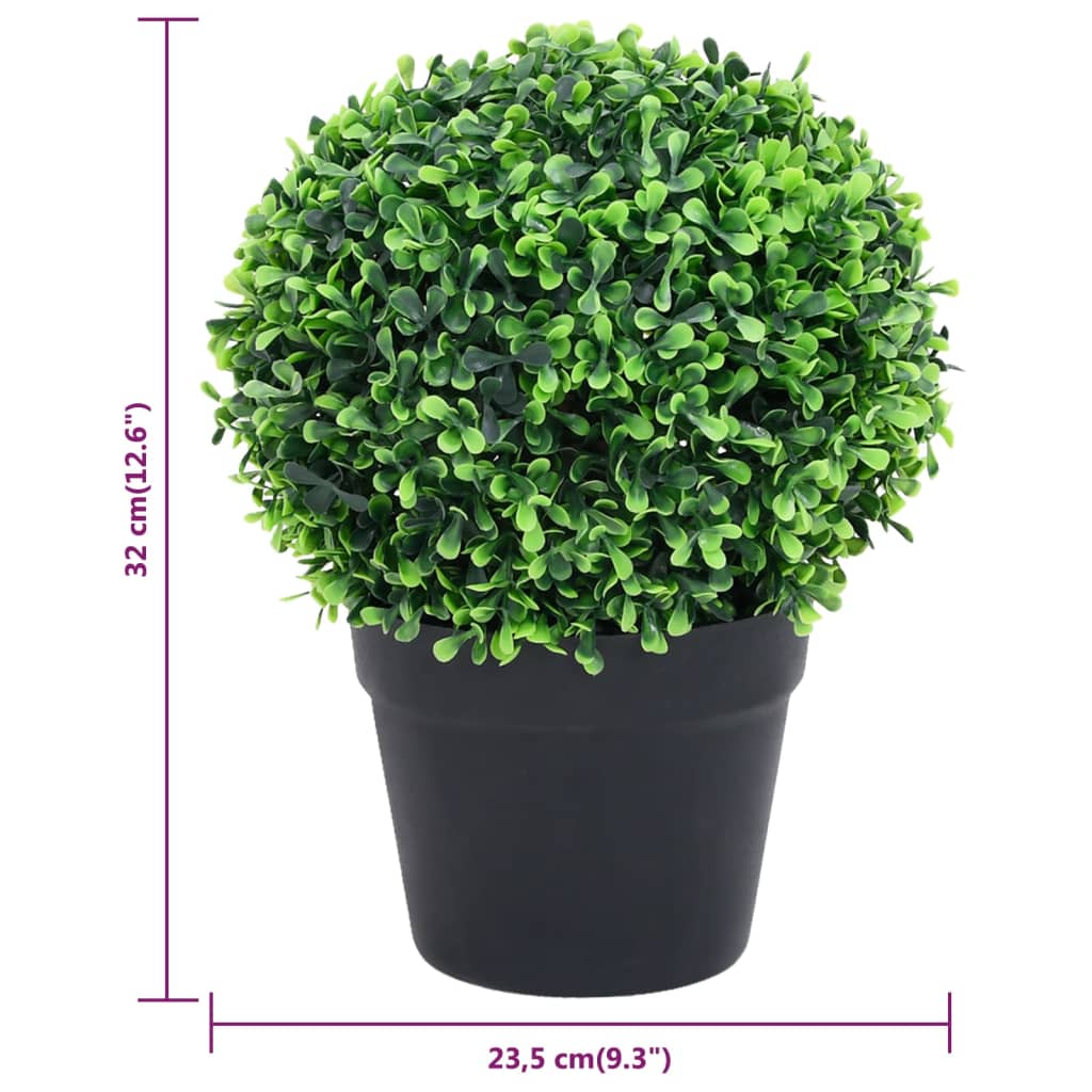 Kunstplanten Met Pot Buxus Bolvorming 32 Cm Groen