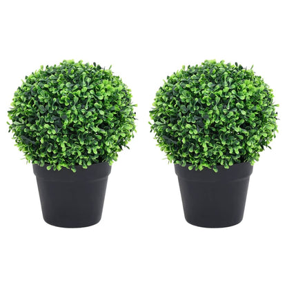 Kunstplanten Met Pot Buxus Bolvorming 32 Cm Groen