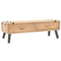 Tv-Meubel 110X33X35 Cm Massief Vurenhout