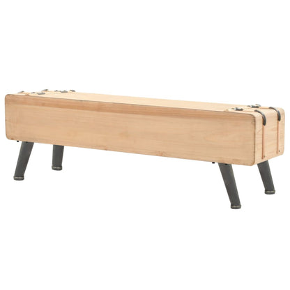 Tv-Meubel 110X33X35 Cm Massief Vurenhout