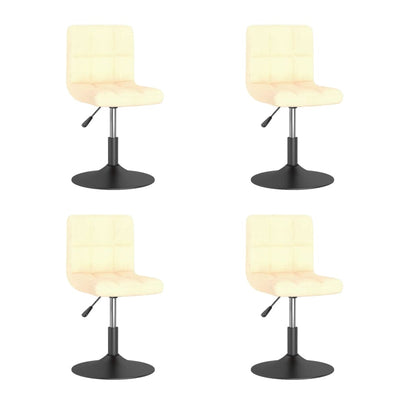 Eetkamerstoelen Draaibaar Fluweel