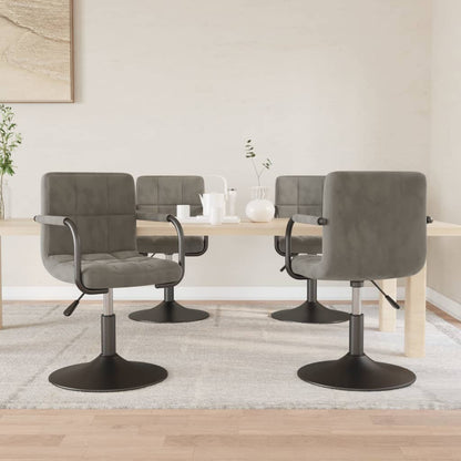 Eetkamerstoelen Draaibaar Fluweel