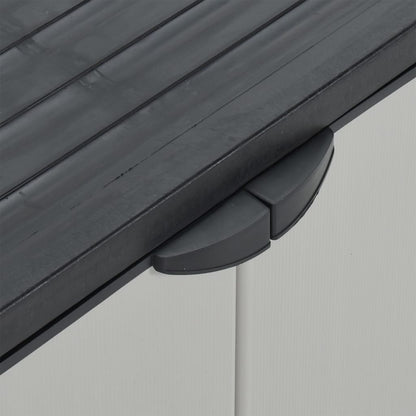 Tuinafvalkast 68X40X85 Cm Polypropeen Grijs En Zwart