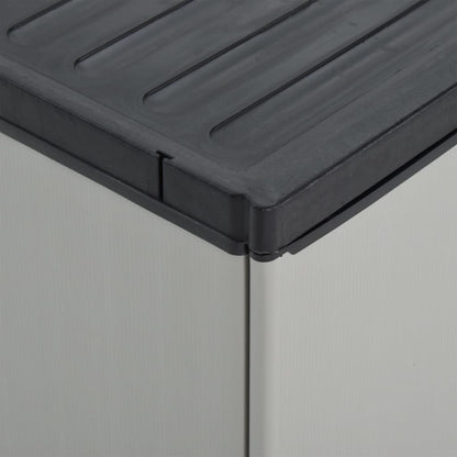 Tuinafvalkast 68X40X85 Cm Polypropeen Grijs En Zwart