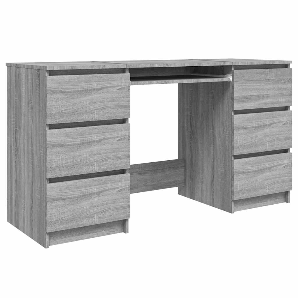 Bureau 140X50X77 Cm Bewerkt Hout Eikenkleurig