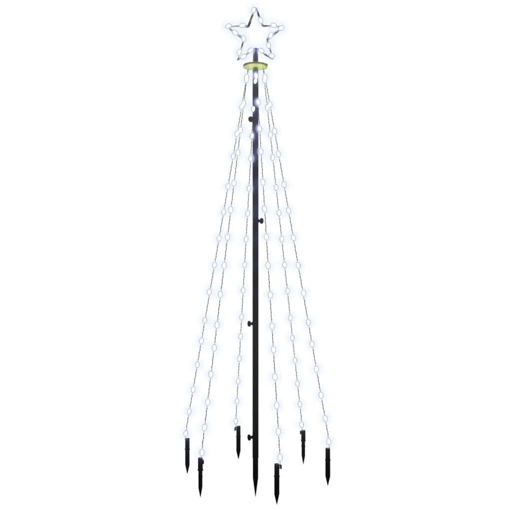 Kerstboom Met Grondpin 108 Led's 180 Cm Koudwit