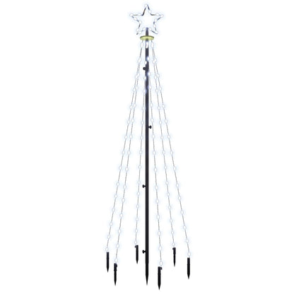 Kerstboom Met Grondpin 108 Led's 180 Cm Koudwit
