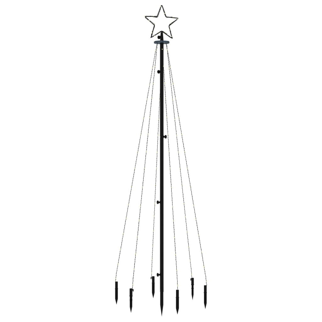 Kerstboom Met Grondpin 108 Led's 180 Cm Koudwit
