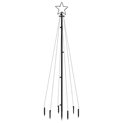 Kerstboom Met Grondpin 108 Led's 180 Cm Blauw