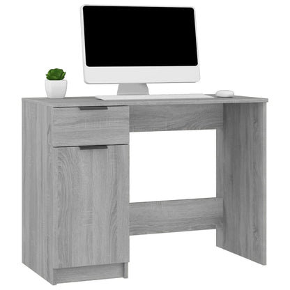 Bureau 100X50X75 Cm Bewerkt Hout Eikenkleurig