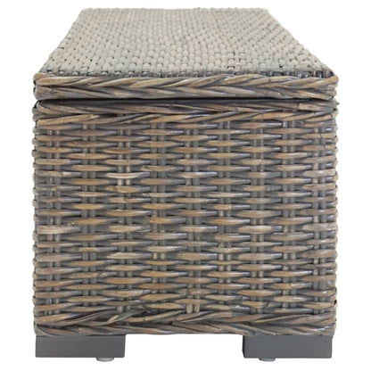Opbergbox 110 Cm Natuurlijk Kubu Rattan En Mahoniehout