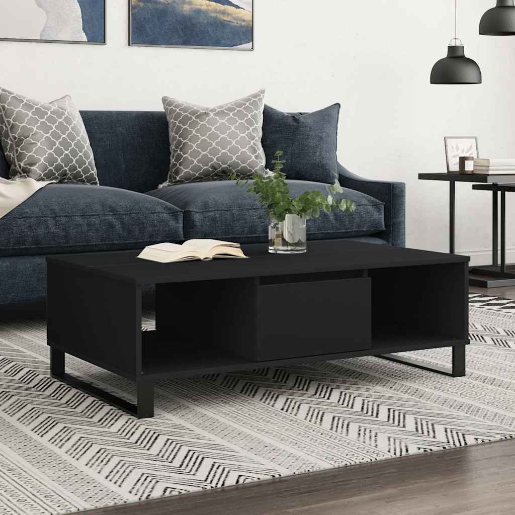 Salontafel 104X60X35 Cm Bewerkt Hout Kleurig