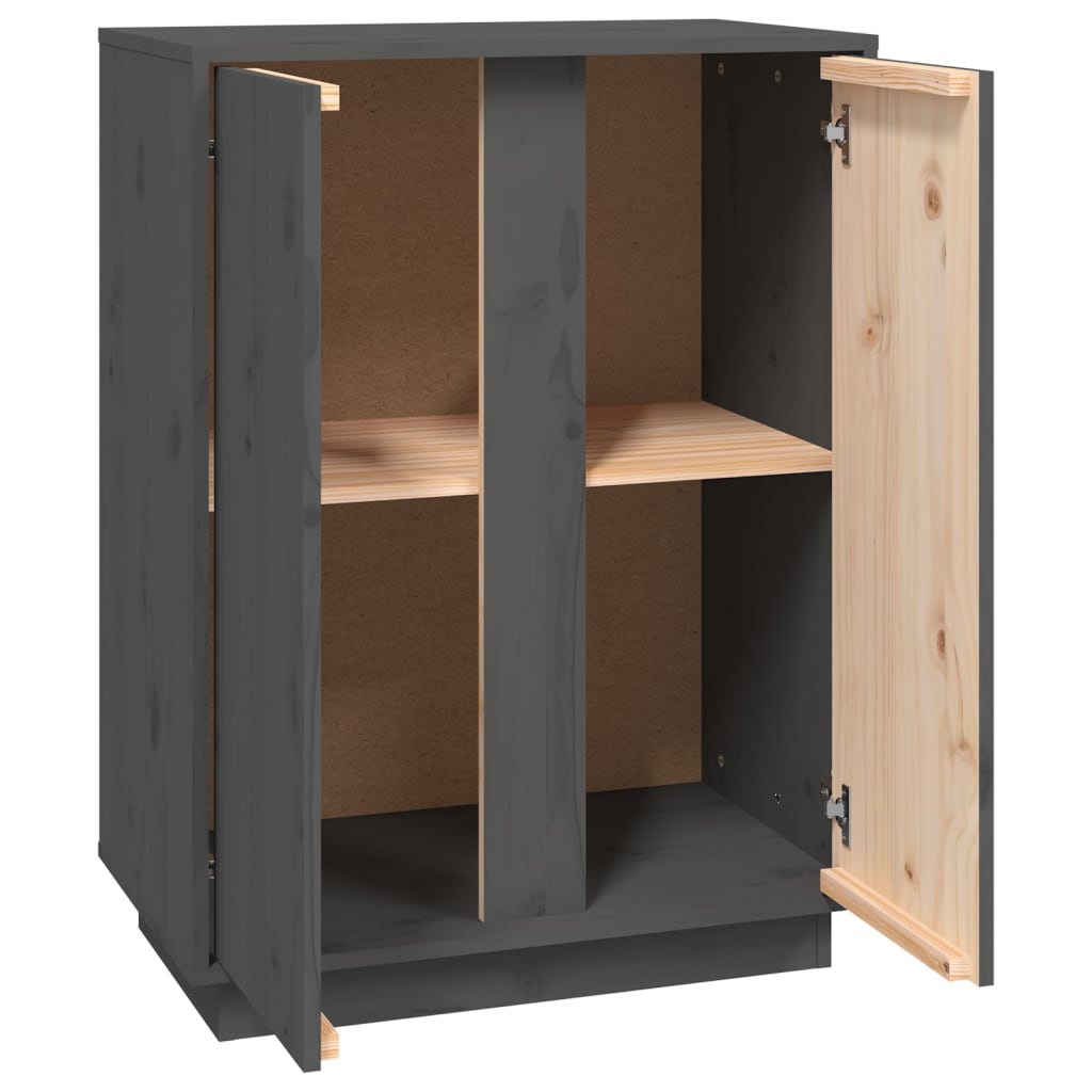 Dressoir 60X35X80 Cm Massief Grenenhout