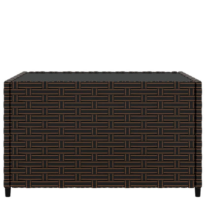 Salontafel Tuin Vierkant 50X50X30 Cm Poly Rattan