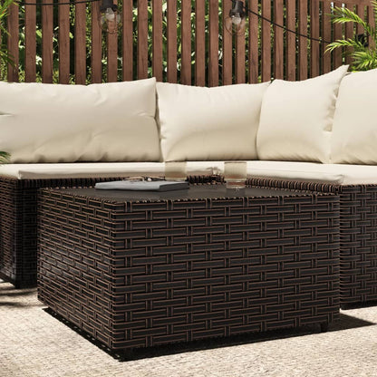 Salontafel Tuin Vierkant 50X50X30 Cm Poly Rattan