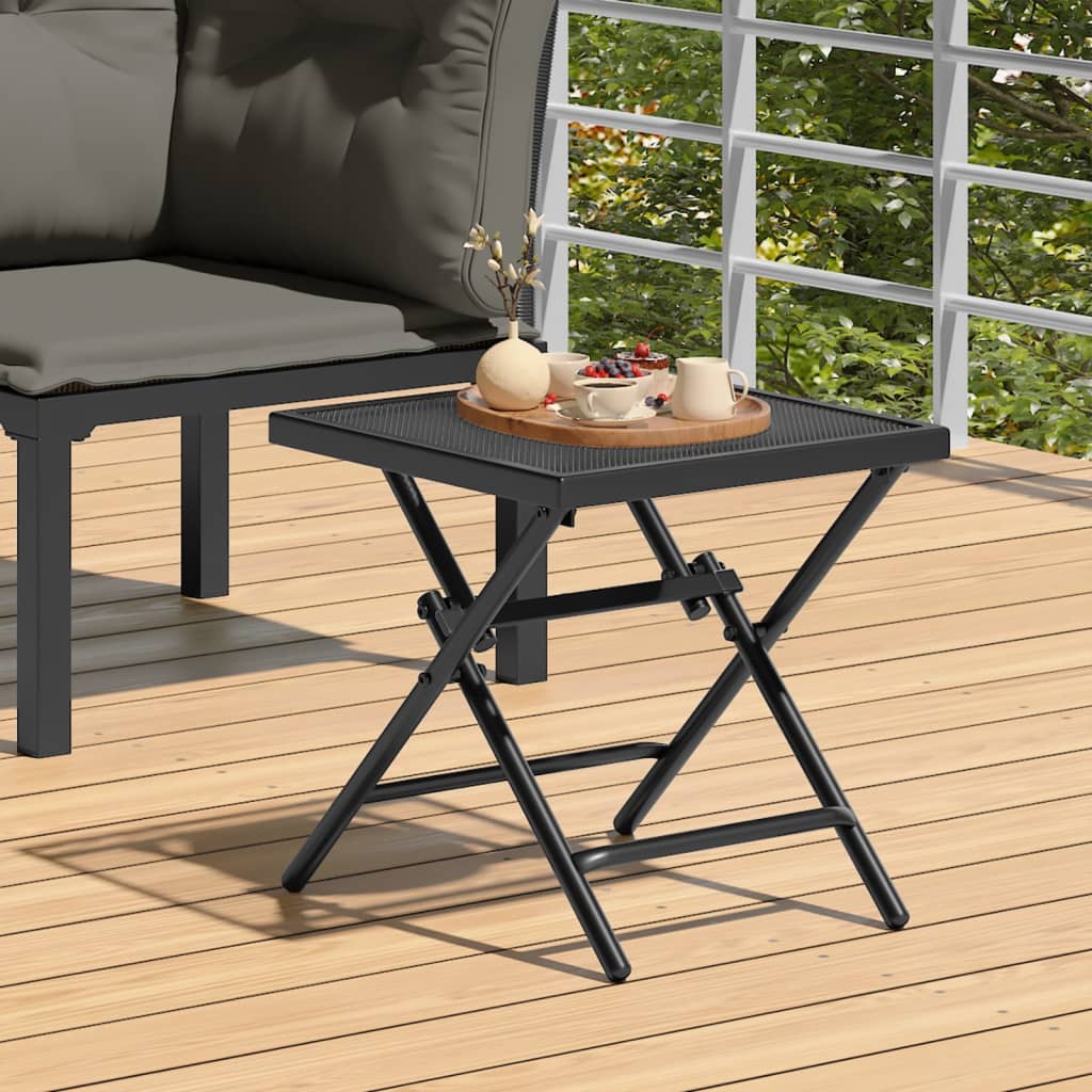 Tuintafel Inklapbaar Staalgaas Antracietkleurig