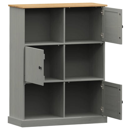 Boekenkast Vigo 90X35X114,5 Cm Massief Grenenhout