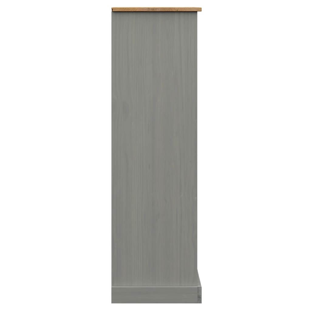 Boekenkast Vigo 90X35X114,5 Cm Massief Grenenhout