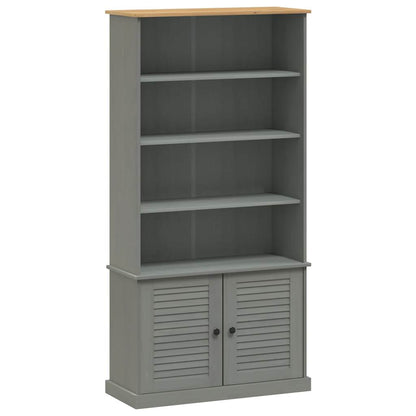 Boekenkast Vigo 85X35X170 Cm Massief Grenenhout