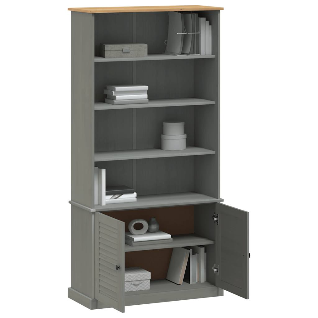 Boekenkast Vigo 85X35X170 Cm Massief Grenenhout