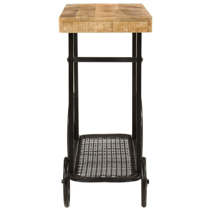 Wandtafel 112X36X76 Cm Massief Mangohout En Ijzer