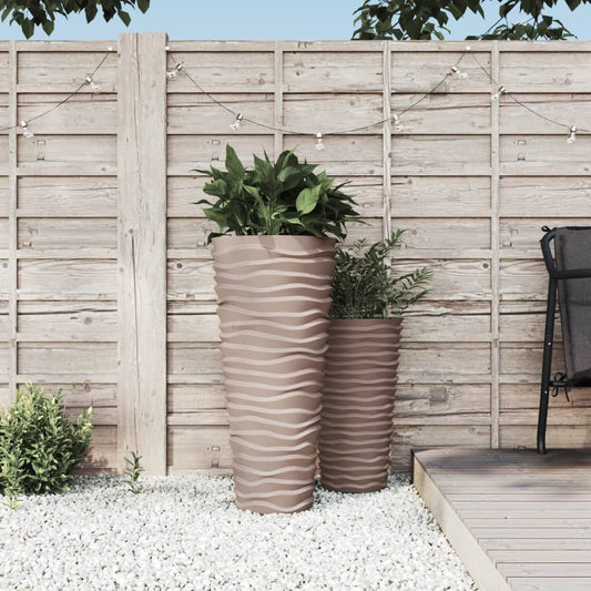 Plantenbak Met Uitneembare Bak Geribbeld 18/ Pp Kleur