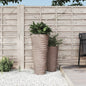 Plantenbak Met Uitneembare Bak Geribbeld 18/ Pp Kleur
