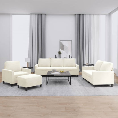 4-Delige Loungeset Met Kussens Fluweel Kleurig
