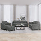4-Delige Loungeset Met Kussens Stof