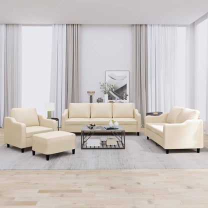4-Delige Loungeset Met Kussens Stof