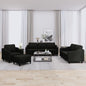4-Delige Loungeset Met Kussens Stof